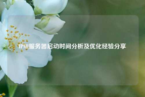 IPMI服務(wù)器啟動(dòng)時(shí)間分析及優(yōu)化經(jīng)驗(yàn)分享